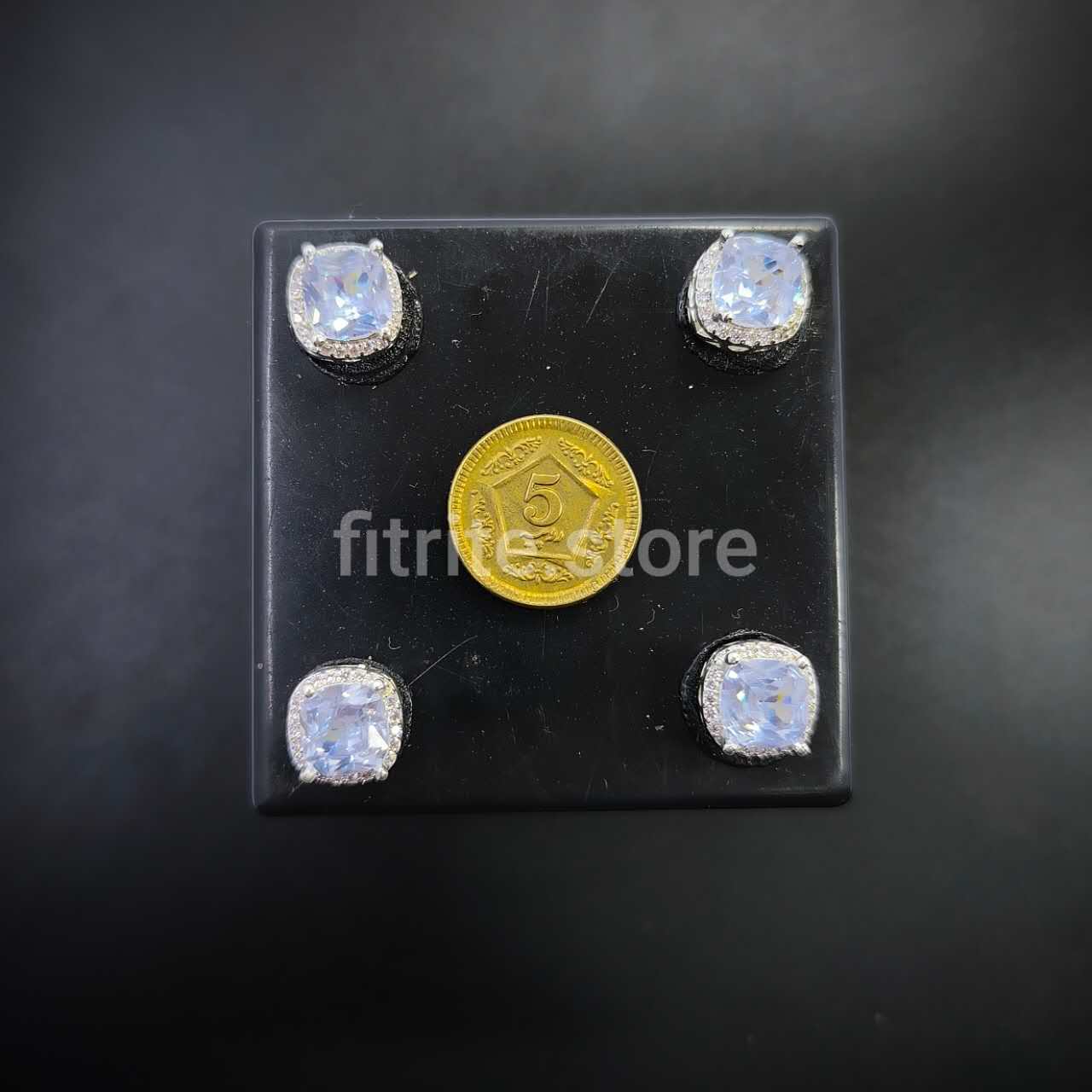 Metal Crystal Button - B21